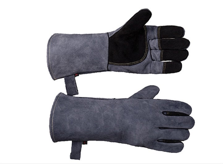 Gants De Manipulation Anti-morsure Pour Animaux – Protection Jusqu'aux Bras, En Cuir Et Coton