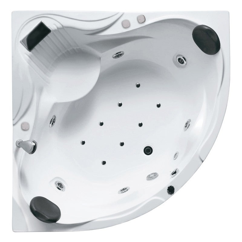 Baignoire balnéo d'angle 150x150 cm MAKEMO IMASSAGE - 2