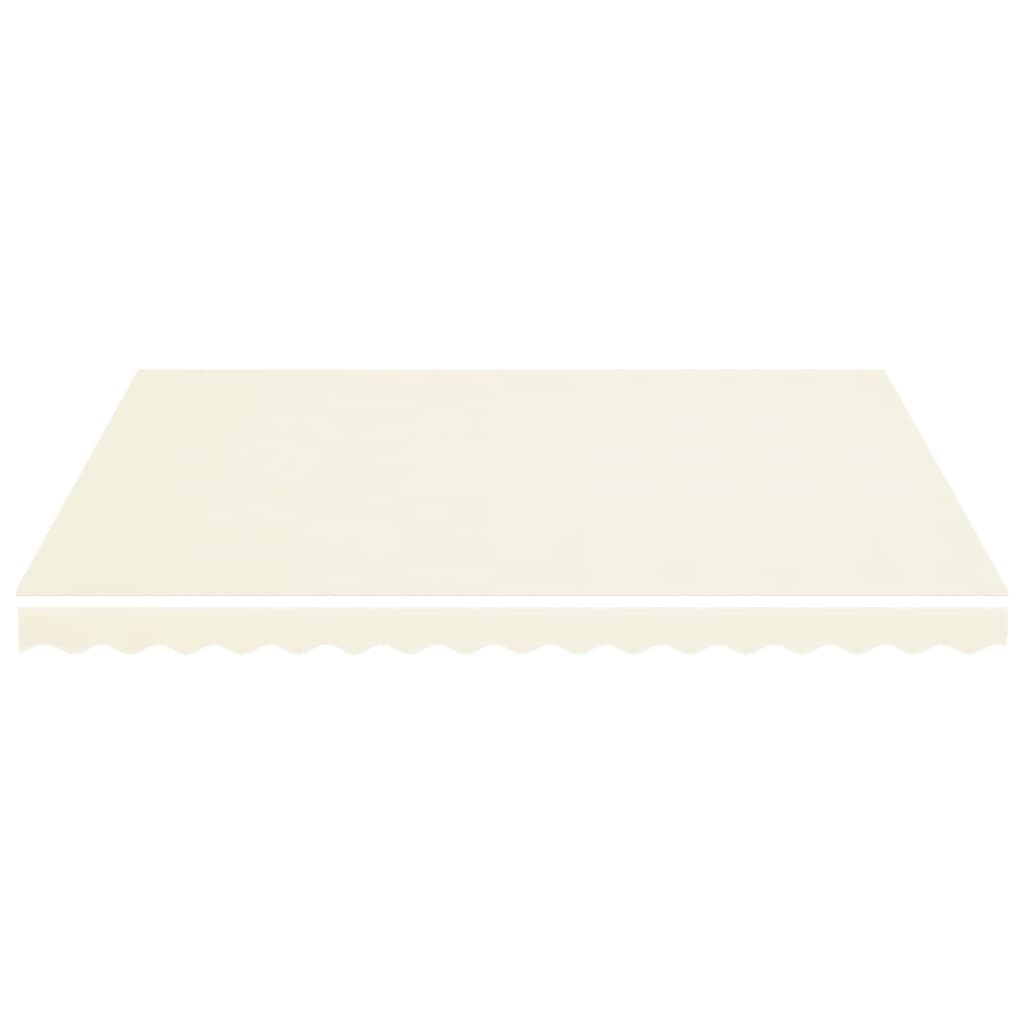 vidaXL Tessuto di Ricambio per Tenda da Sole Crema 400x350 cm Poliestere - 3