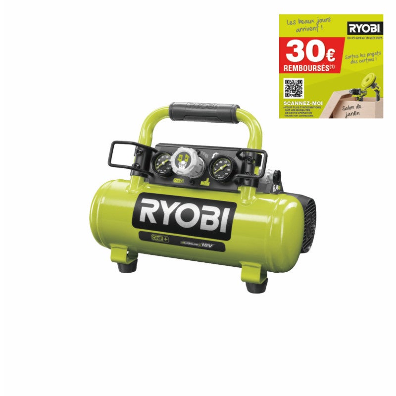 Compresseur RYOBI 18V One Plus - sans batterie ni chargeur R18PI-0 - Espace Bricolage
