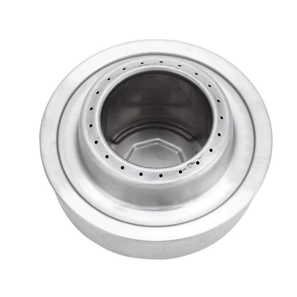 Fornello Ad Alcool Portatile In Acciaio Inox - 2 Pezzi Per Campeggio E Picnic | 9.5x4.5 Cm - Foto 9