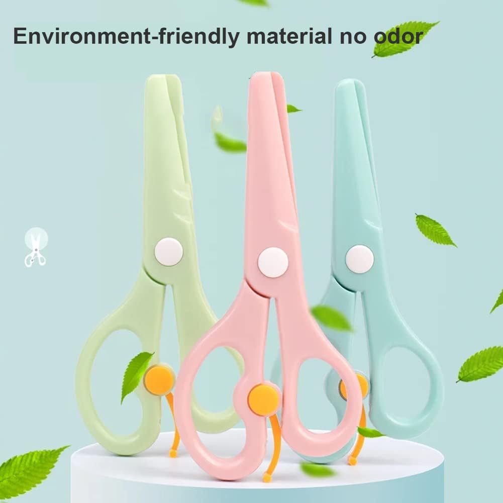Forbici Di Sicurezza In Plastica Per Bambini Dai 2-3 Anni – 2 Pezzi, Punte Arrotondate