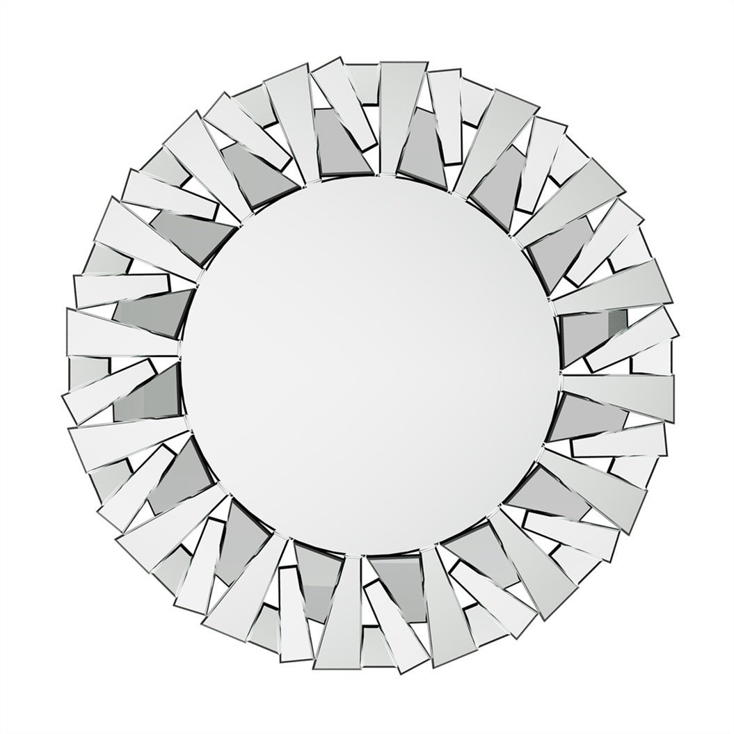 Miroir Mural Rond En Sélénite – Pierre Naturelle, Design Personnalisable, Fait Main