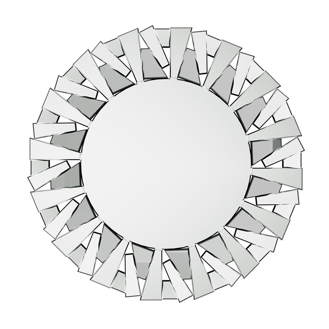 Miroir mural rond en raphia, fibres naturelles et corde de jute Miroir mural rond en raphia, fibres naturelles et corde de jute