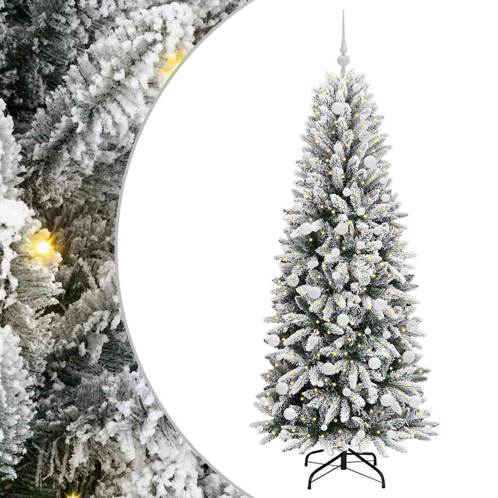 Sztuczna choinka Biały 73 x 73 x 180 cm PVC, Plastik, Stal i PE