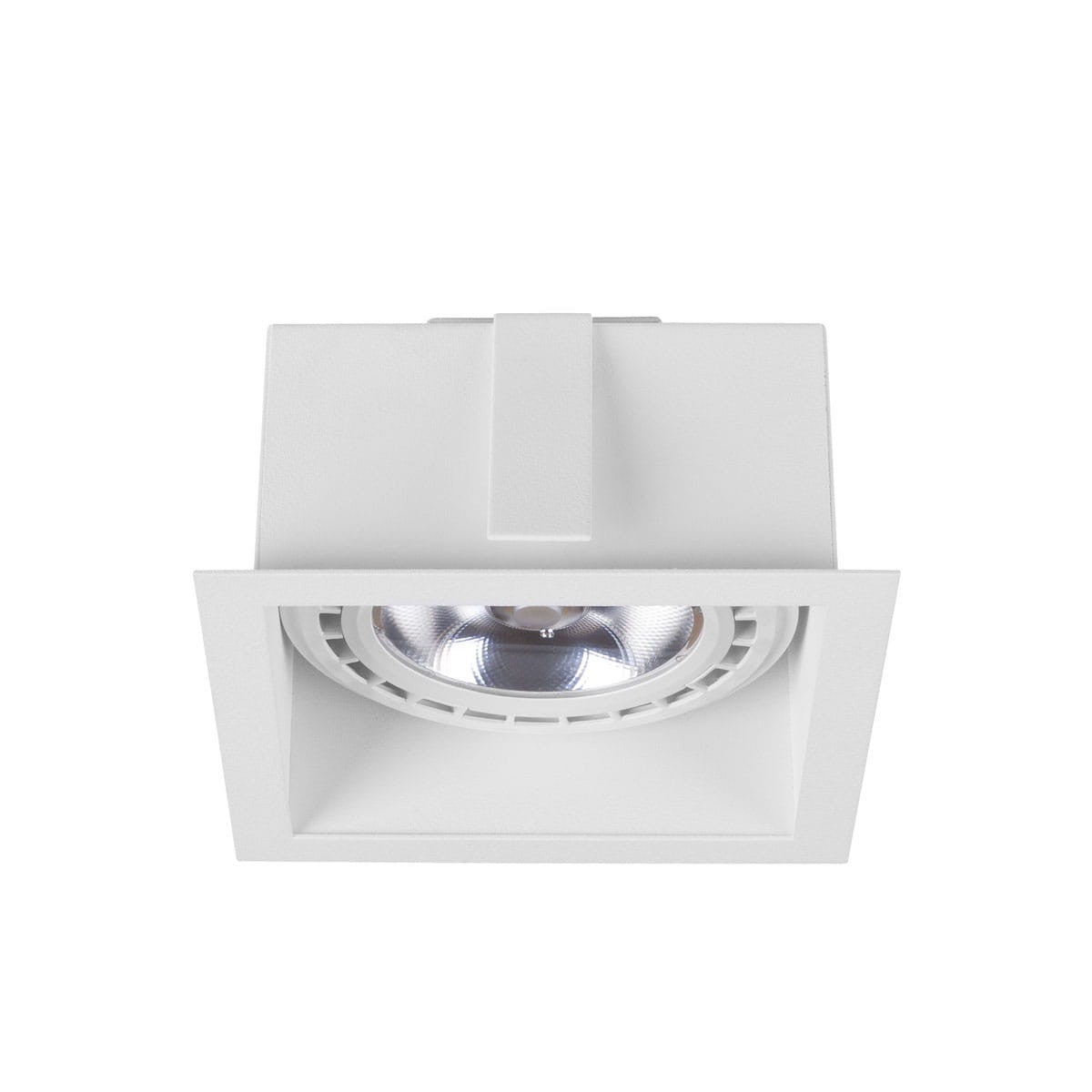 Oprawa sufitowa wpuszczana podtynkowa Downlight biała 1xES111x75W kwadratowa ruchoma IP20 wym: 13,5 x 13,5 cm metal Nowodvorski Lighting