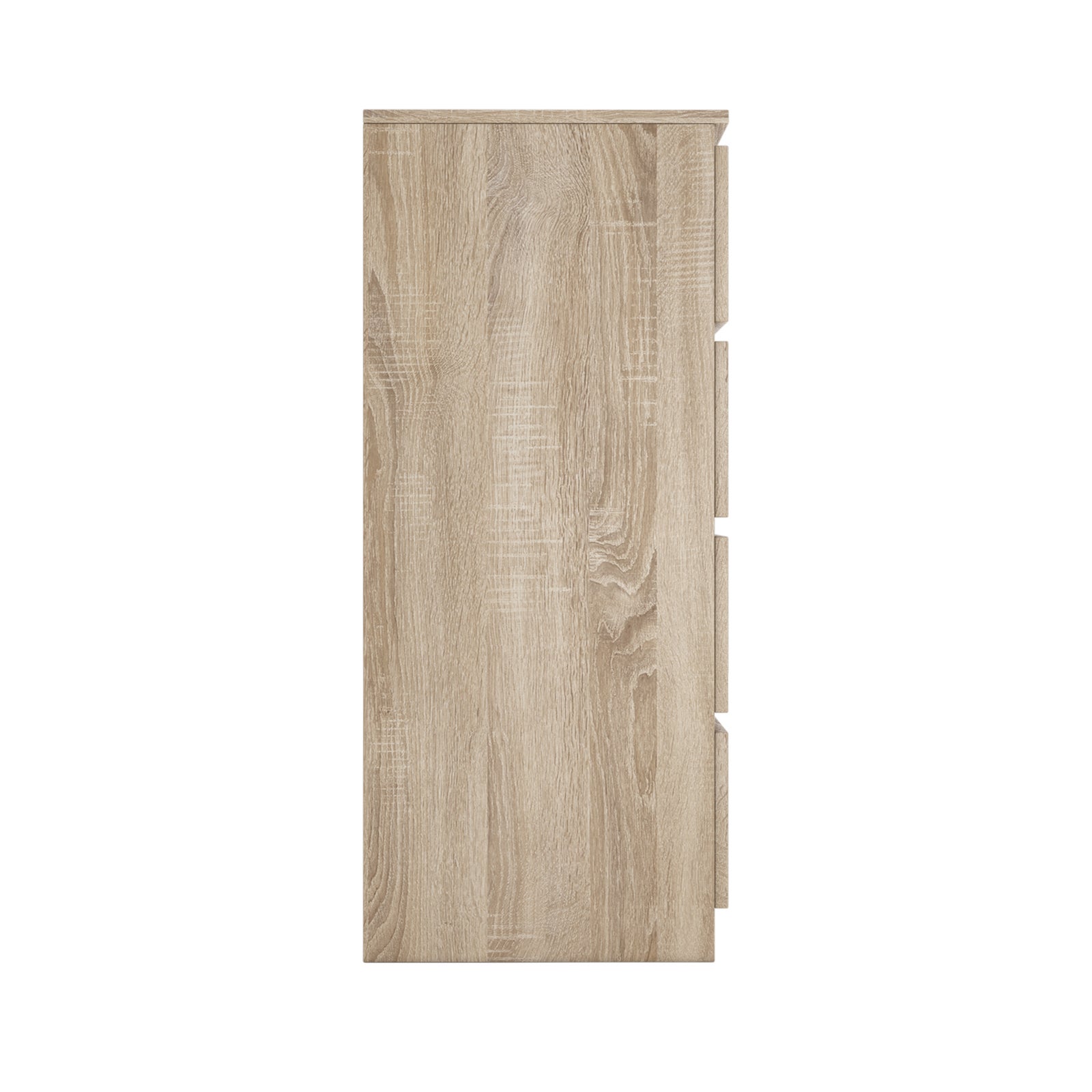 MILAN - Commode large 8 tiroirs chambre salon - 97x138x40 - Design minimaliste - Meuble de rangement - Aspect bois - sonoma - 4