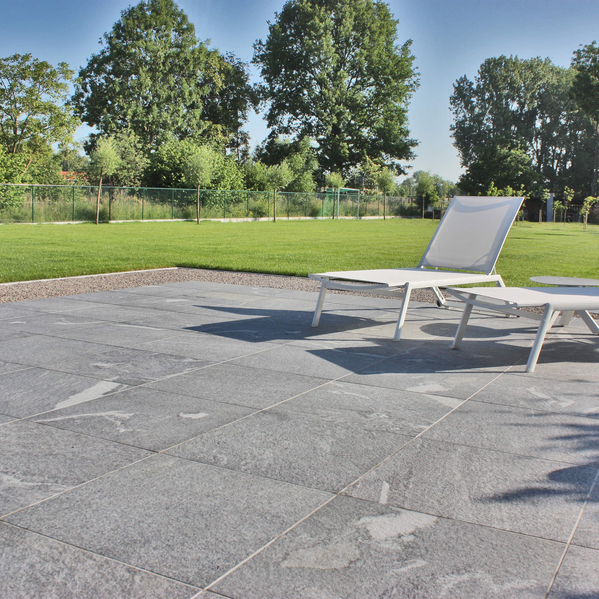 Pas japonais Grès Cérame effet Pierre Grise L.42 x l.36 x Ep.2 cm (à l'unité) - RO'MA Nature - 8