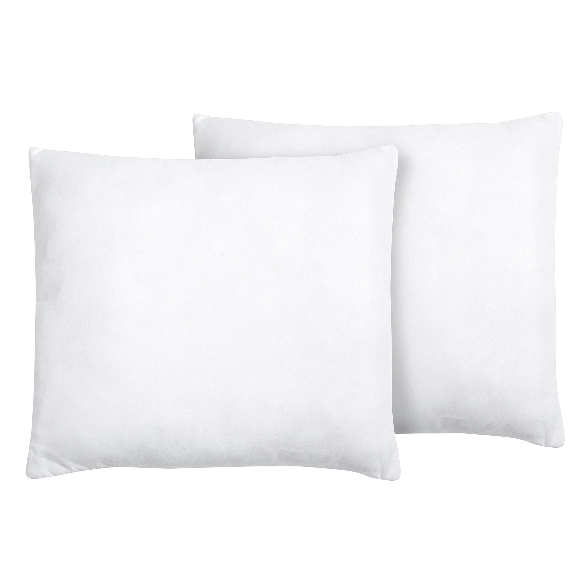 Beliani conjunto de 2 almohadas de microfibra de perfil bajo 80 x 80 cm errigal