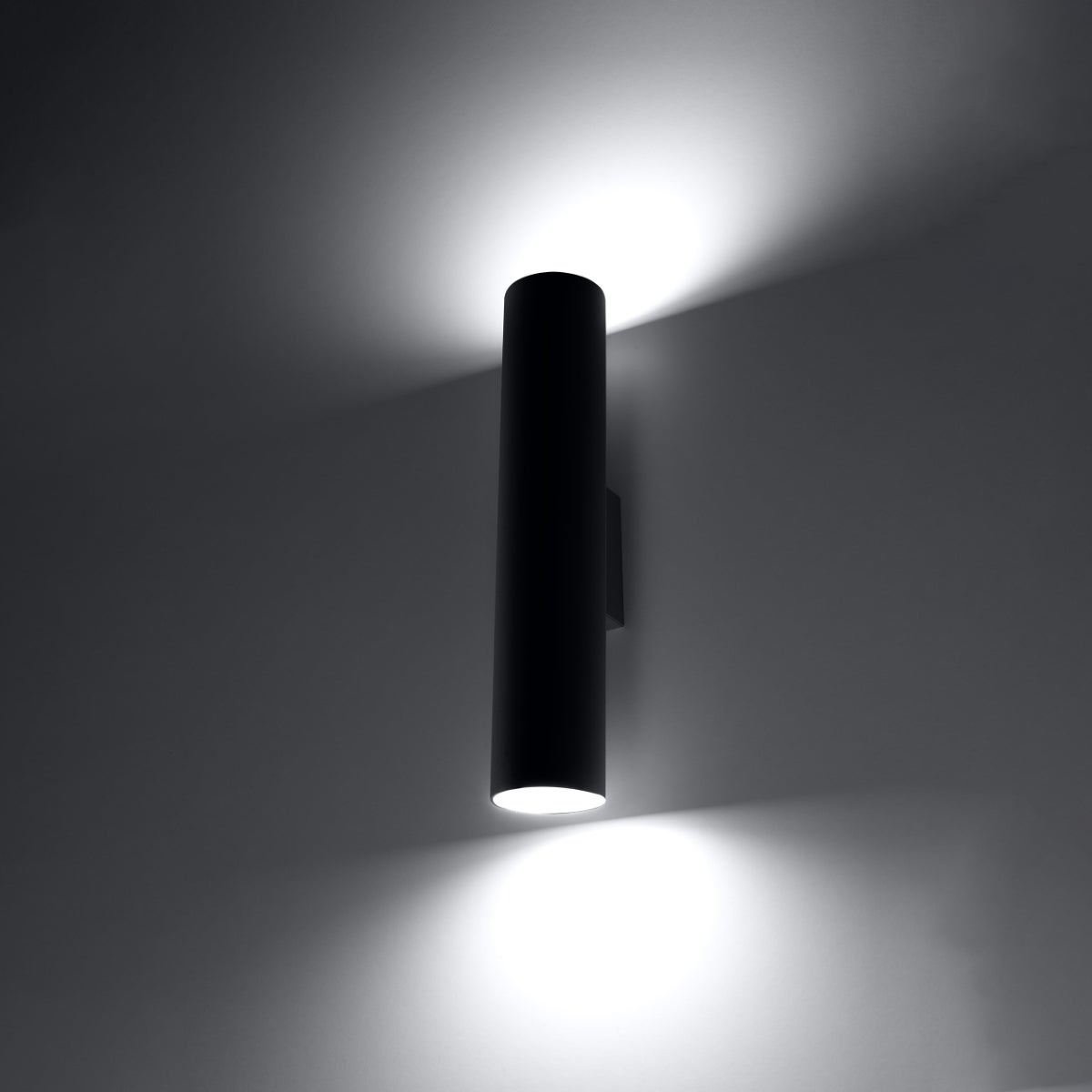 Kinkiet TORIS 2 czarny LED 3000K - 6x8x30cm Sollux