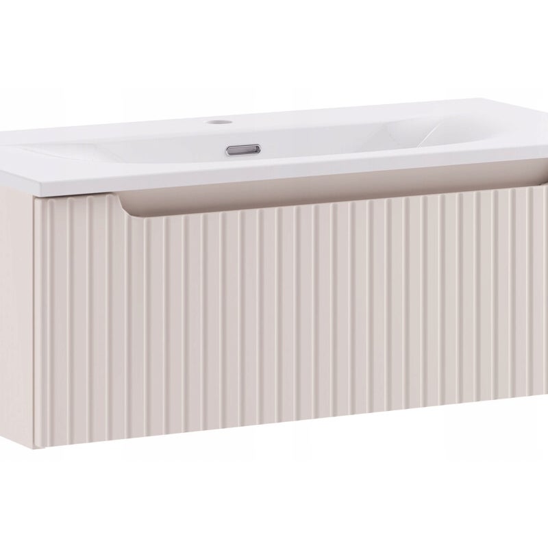 Szafka łazienkowa Nova Kaszmir 80 cm z umywalką ceramiczną SKY