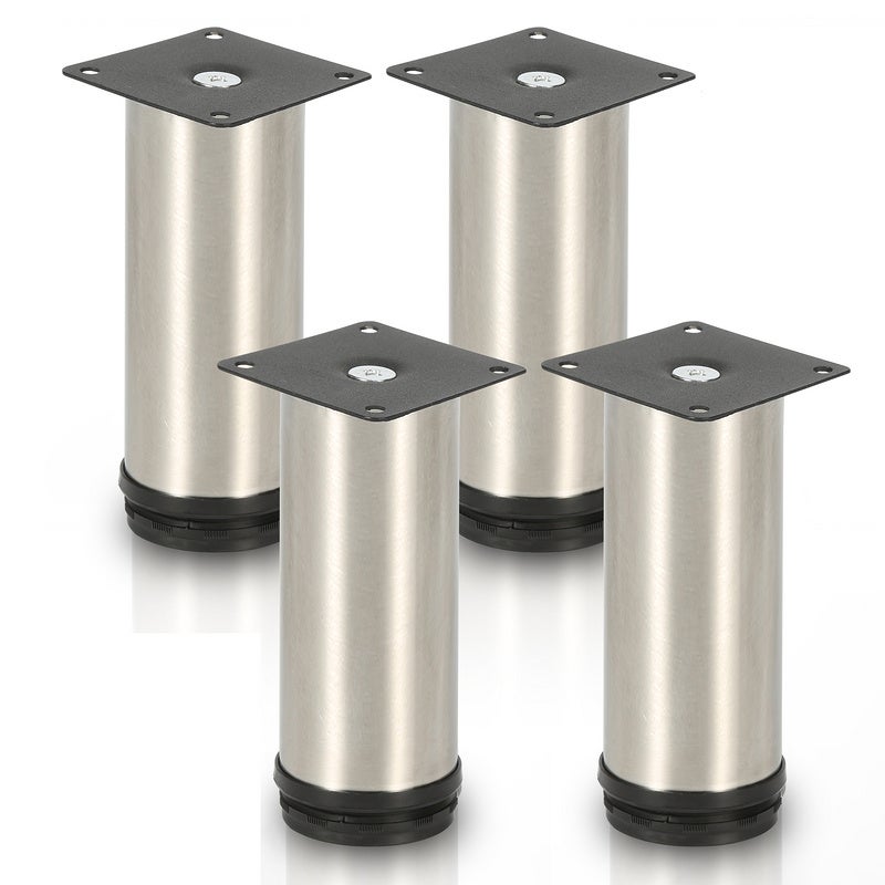 Piedini Regolabili Per Mobili 8cm - Supporti Plastica Nero Per Cucina E Bagno (4 Pezzi) - Foto 13