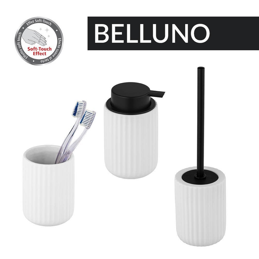 Distributeur de savon liquide BELLUNO, céramique, blanc, 500 ml, Wenko, WENKO - 5