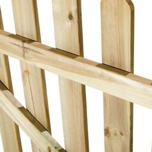 Cancello per recinzione da esterno in legno di Pino 100x100 cm - 2