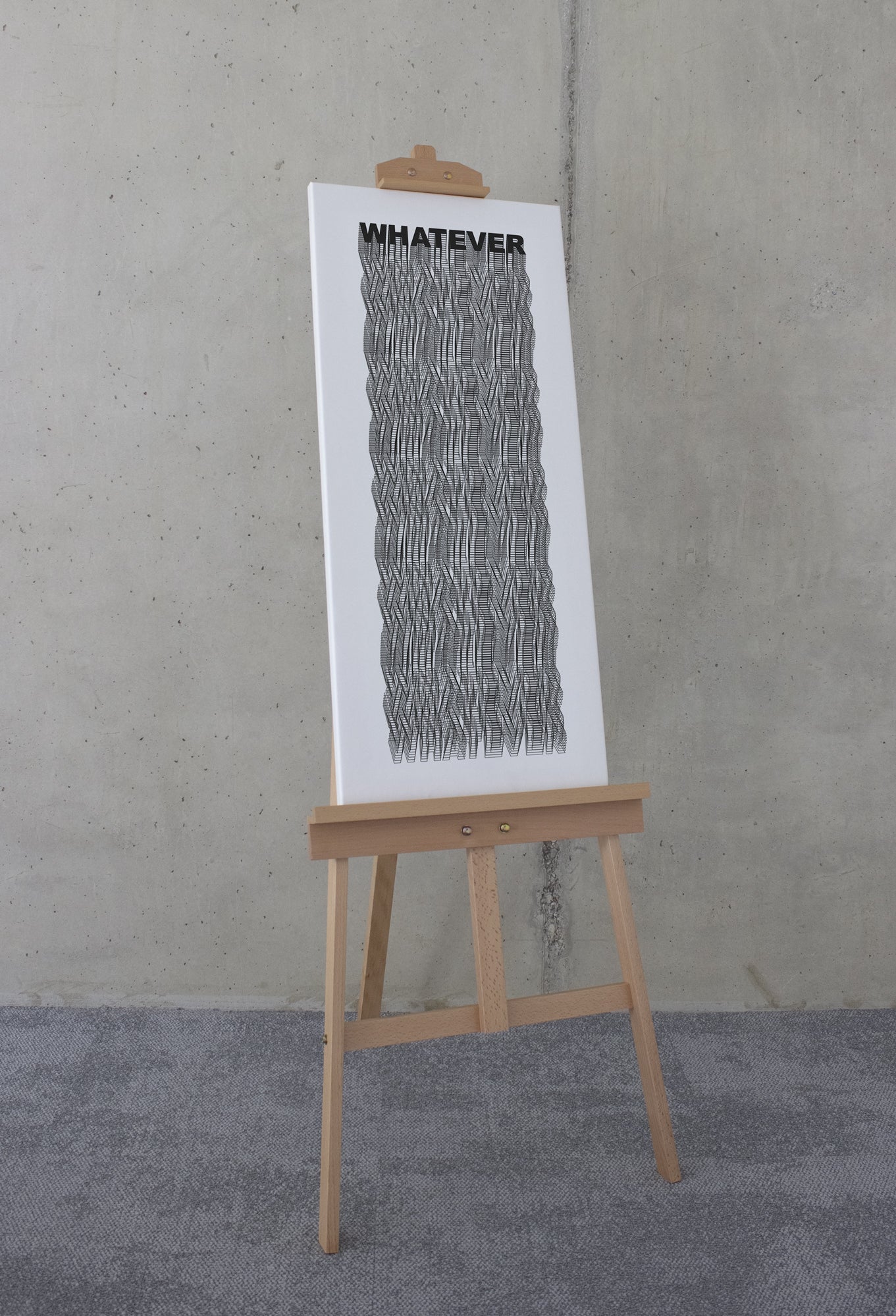 Lienzo impreso en komar - typo whatever - talla: 40 x 90 cm