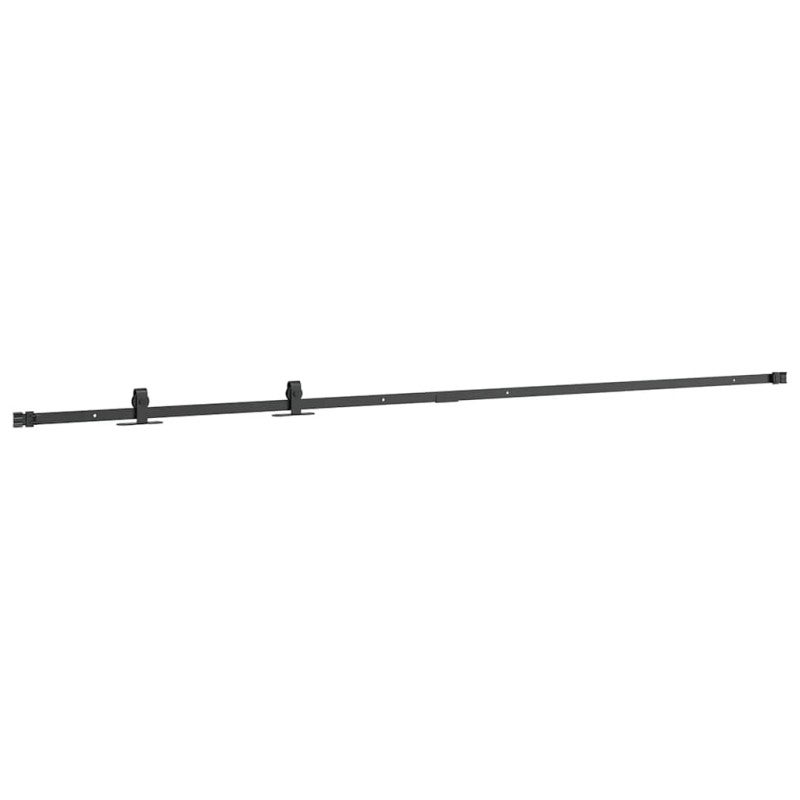 Kit de puerta corredera de armario acero carbono 213 cm 213 cm / Negro - 5