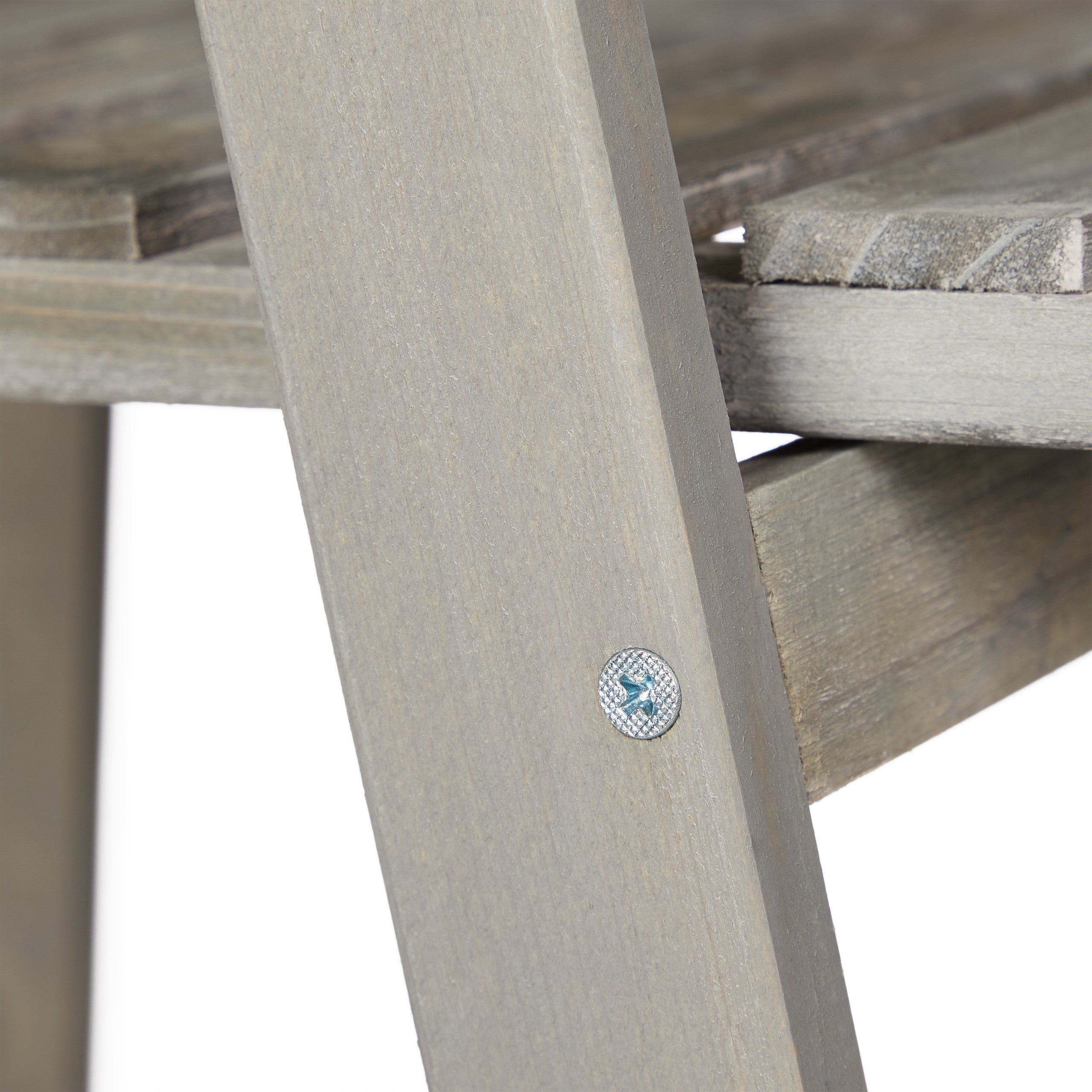 Escalier à fleurs, étagère bois, Escalier plantes échelle pliante intérieur, HxlxP: 51,5 x 41 x 24 cm, gris, Relaxdays - 8