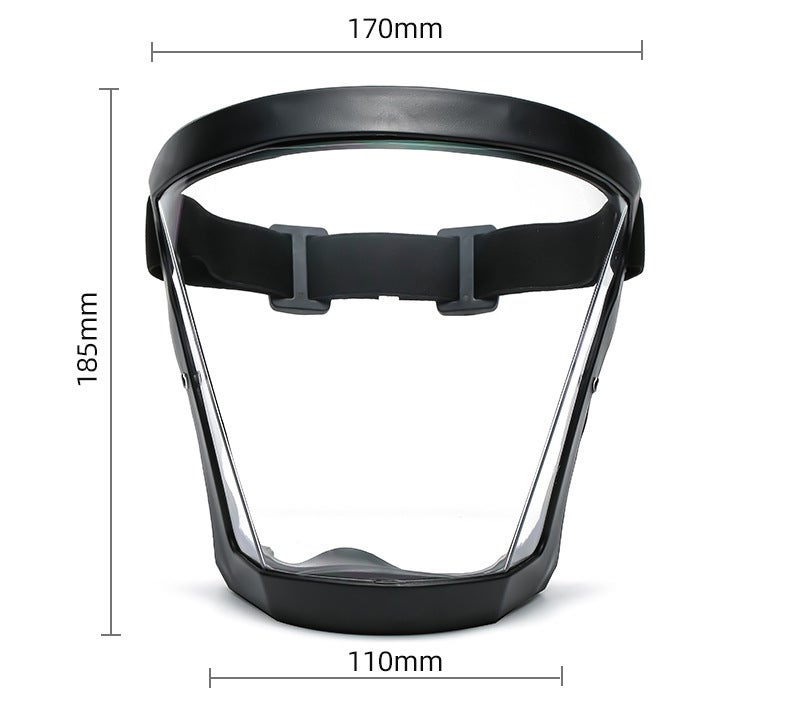 Masque de protection intégral du visage anti-buée avec sangle réglable - Équipement de protection de sécurité pour frapper l' sur le lieu de travail - 2