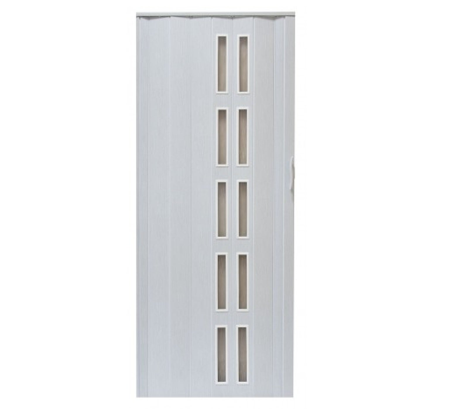 Drzwi harmonijkowe 005S BIAŁY DĄB MAT - 80 cm