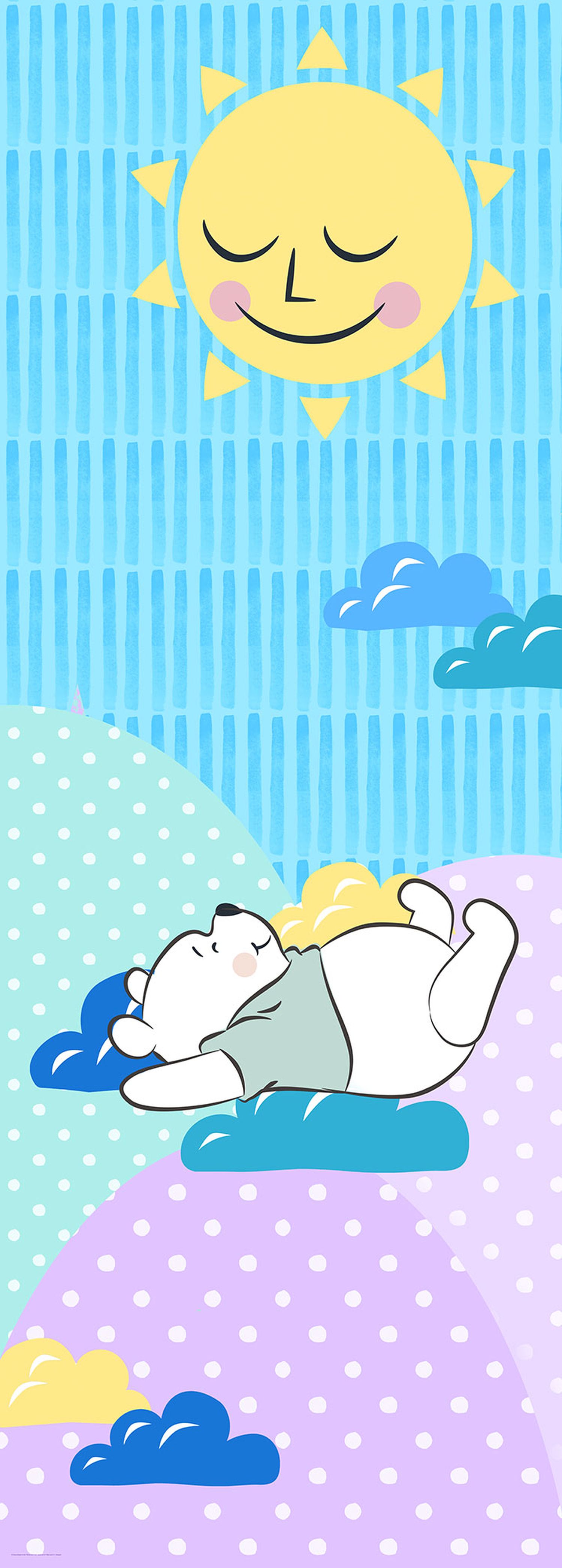 Fotomural winnie the pooh multi color - 100 x 280 cm - disney