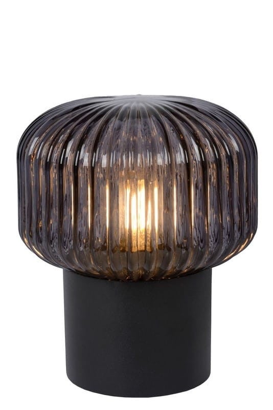Lampa stołowa JANY czarno-dymiona 1xE14x40W Lucide