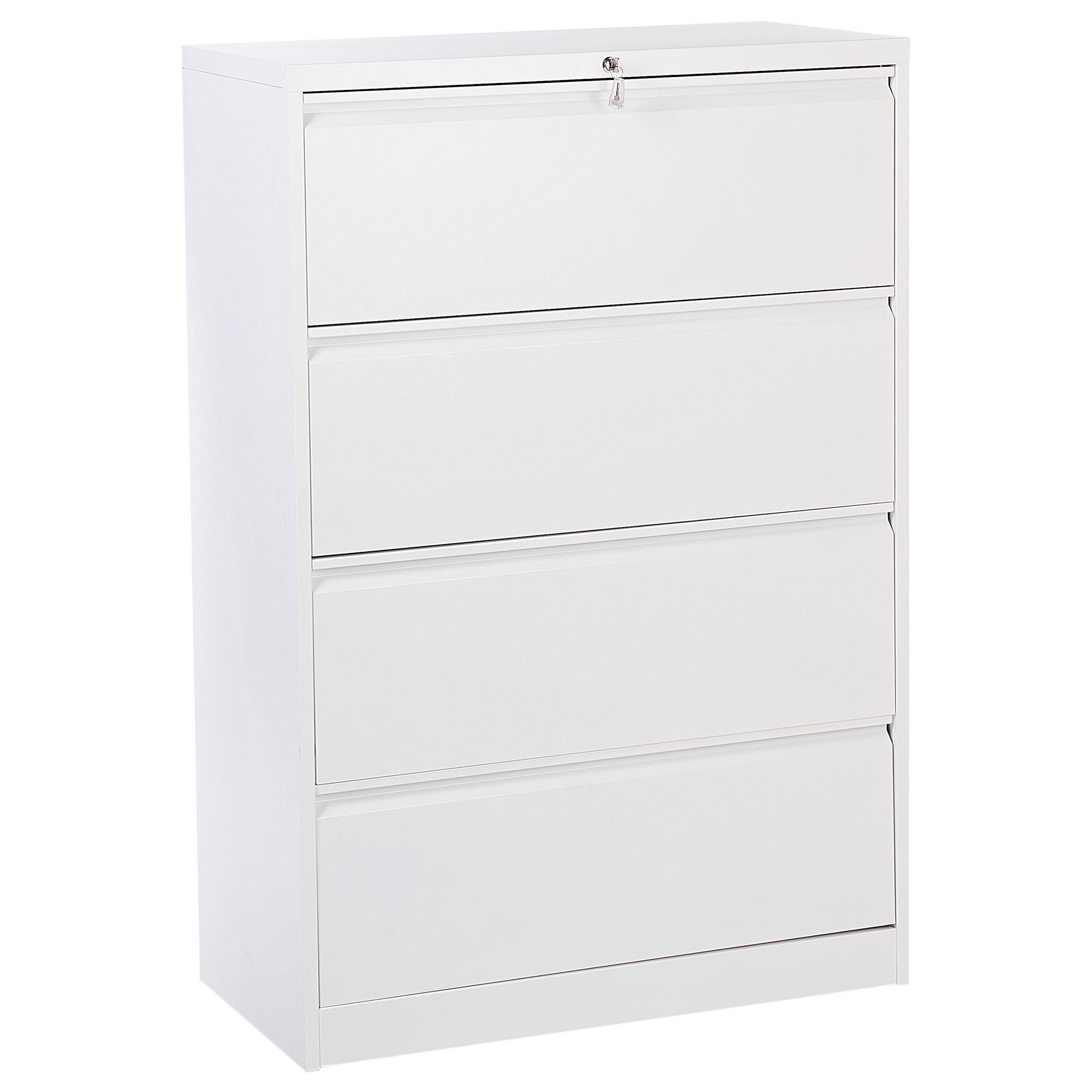 Novogratz Tavolino Da Salotto In Stile Armadietto Metallico – Cache Locker, Colore Pergamena