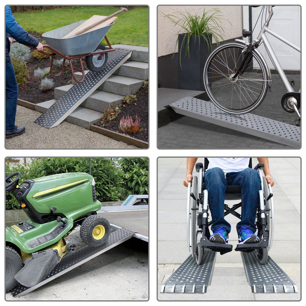 Lot de 2 rampe de chargement 160cm en acier galvanise VOUNOT® - 2