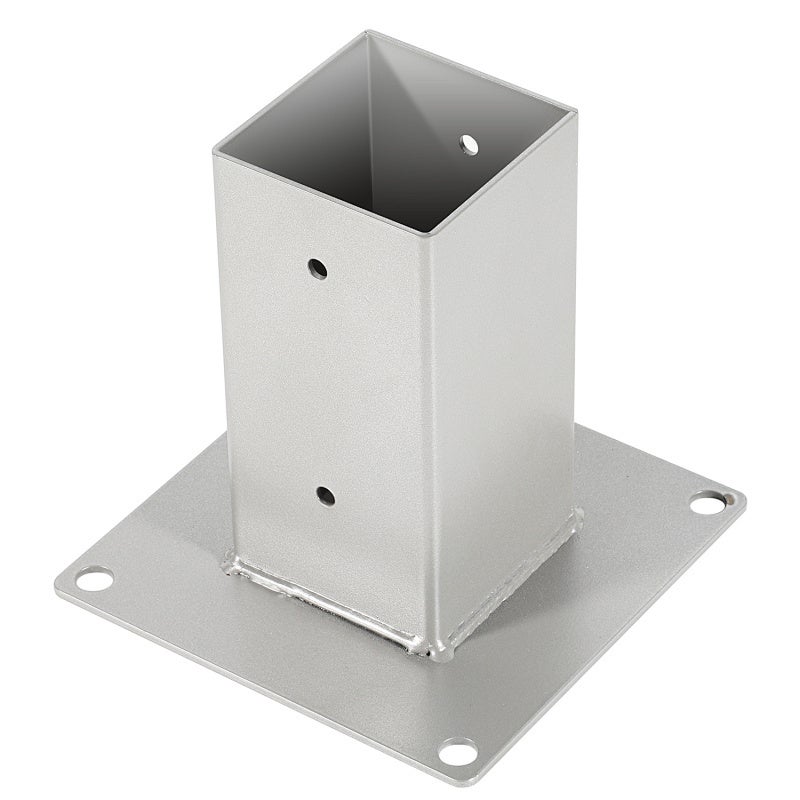 Kwadratowa stopa słupa ogrodowego, 8x drewniane słupy kwadratowe, wspornik słupa do ogrodzenia, wiaty i pergoli - 70 x 70 mm