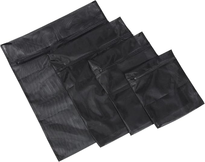 6 Sacchetti Per Bucato In Rete Con Cerniera | Per Lingerie, Reggiseni, Calze E Capi Delicati | 4 Dimensioni