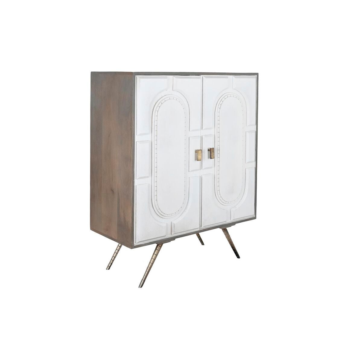 APARADOR MANGO LATON 93X41X114 ROMBO BLANCO - 6
