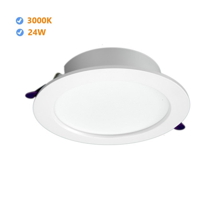 Downlight LED "oasis" okrągły wpuszczany downlight 24W 3000K biała ramka