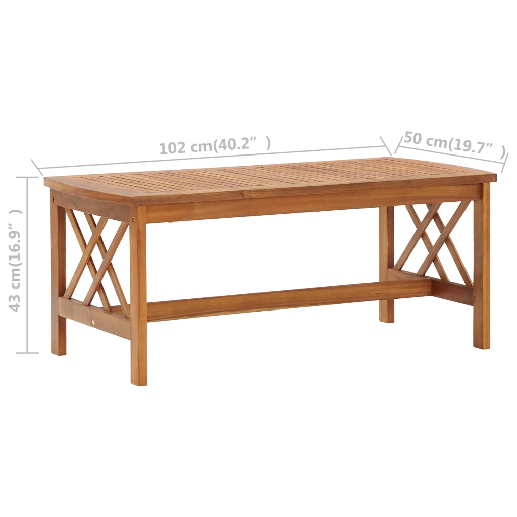 Maison Exclusive - Salon de jardin 3 pcs avec coussins Bois d'acacia massif - 9