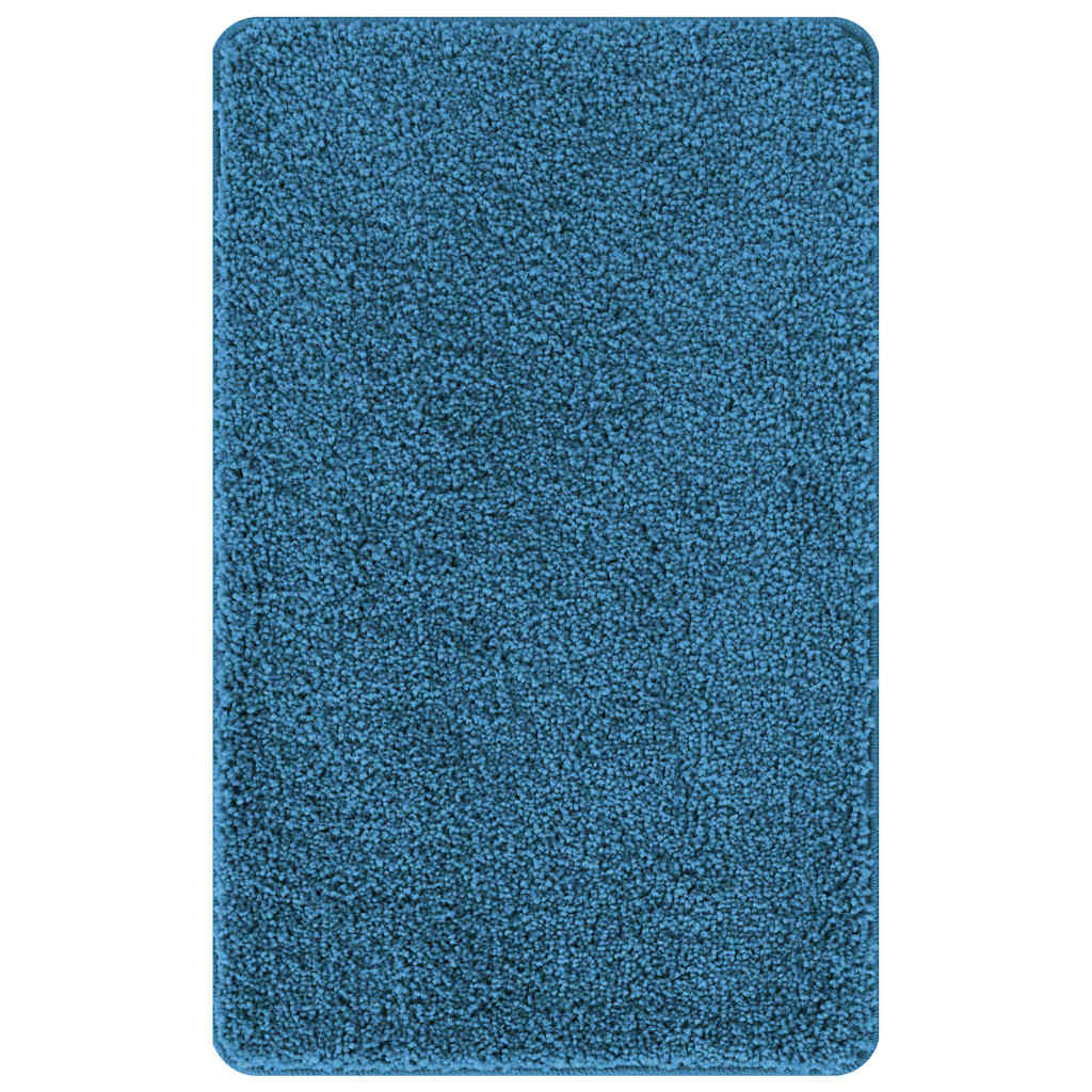 Ensemble de tapis de bain antidérapants, 2 pièces, en PP bleu, 50 × 50 cm - 4