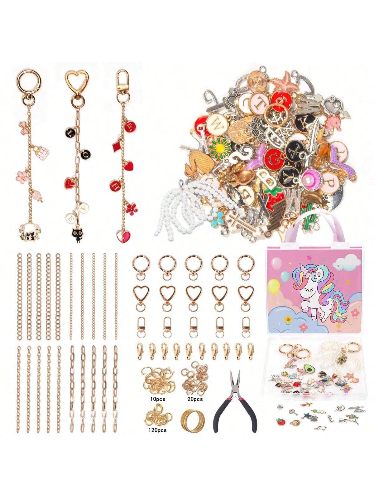 Lot De 100 Breloques Silicone Colorées – Pendentifs Fantaisie Pour Bracelets, Porte-Clés, Bijoux DIY (Styles Variés)