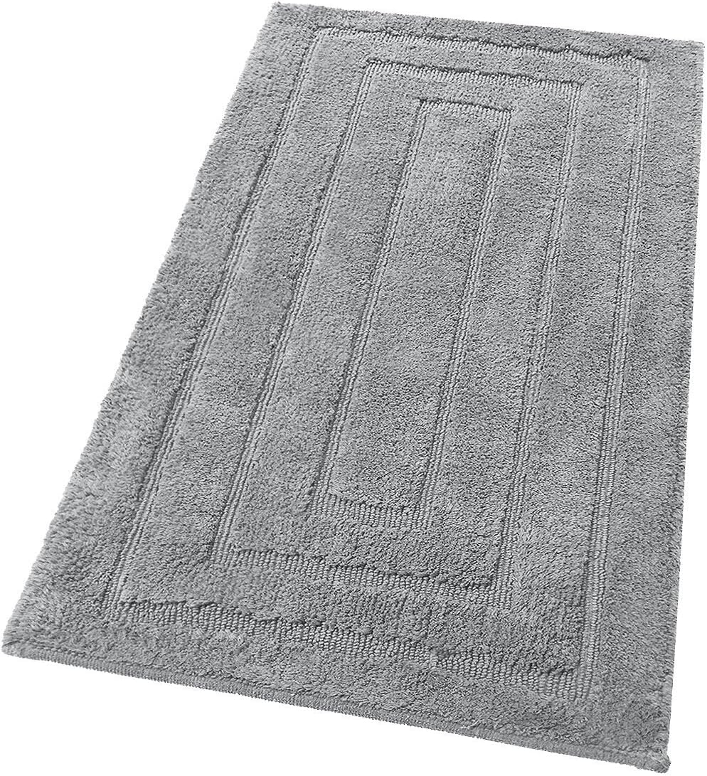 Blumtal Lot De 2 Tapis De Bain Absorbants 50x80 Cm - 100% Coton Premium Anthracite - OEKO-TEX