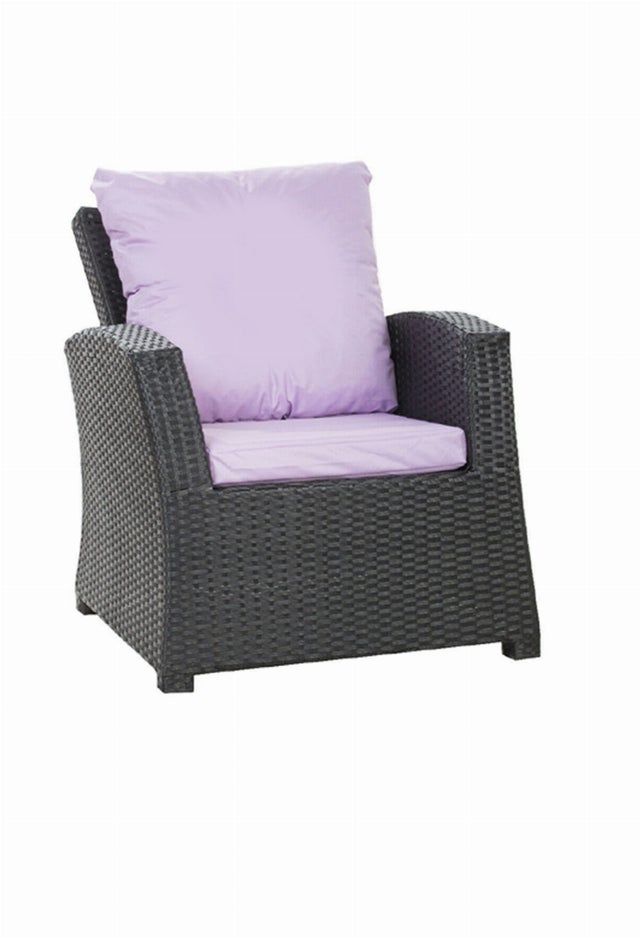 1 x Poduszki na krzesło ogrodowe 56x52x7+56x50 Fioletowa poduszki na krzesło ogrodowe z oparciem fotel ogrdowy rattanowy poduszi na krzesło na balkon