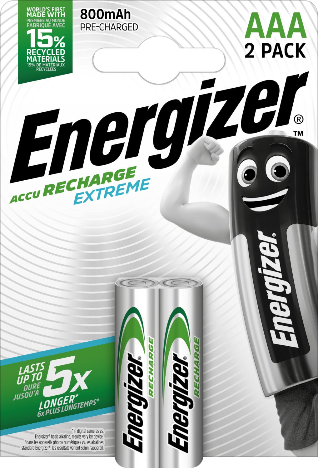 Energizer E300624300 batteria per uso domestico Batteria ricaricabile Mini Stilo AAA Nichel-Metallo Idruro (NiMH) - 2