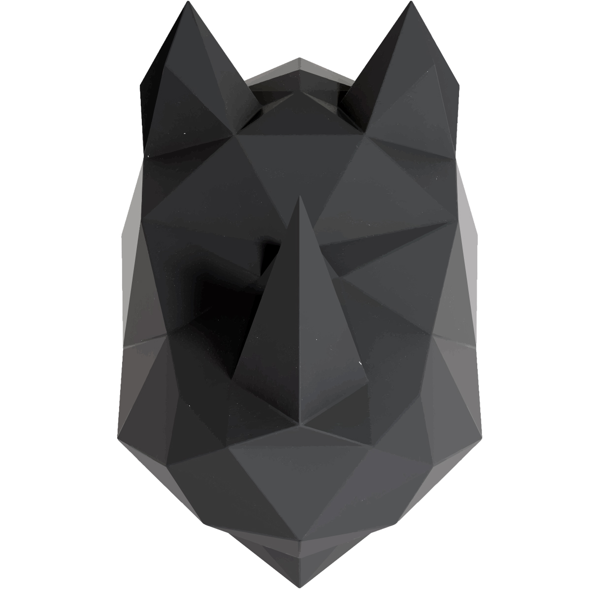 Adesivo 3D origami rinoceronte nero - Sticker adesivo - adesivi murali - 50x30cm - 5