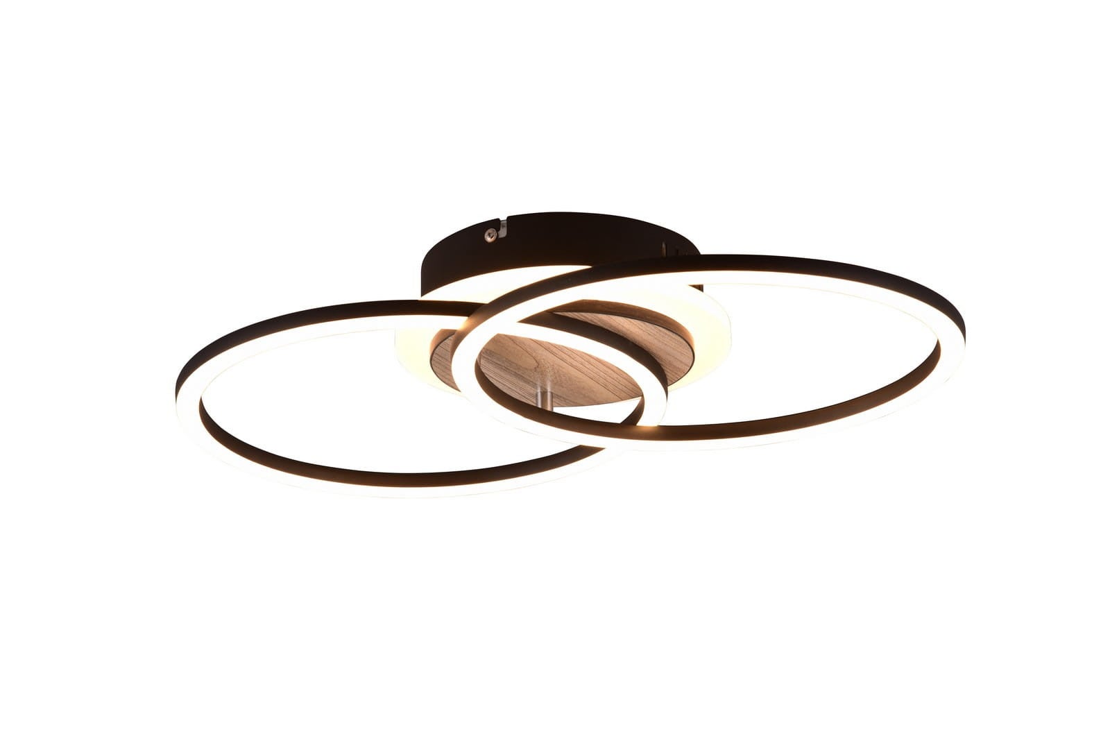 Lampa sufitowa LED GIRO 25W Odcienie bieli 3000lm metal jasne drewno-czarna wym:8,5x46,5x28cm IP20 RL