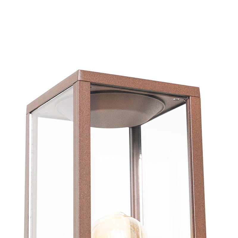 Lampada da terra per esterni industriale marrone ruggine 80 cm IP44 - Charlois - 5