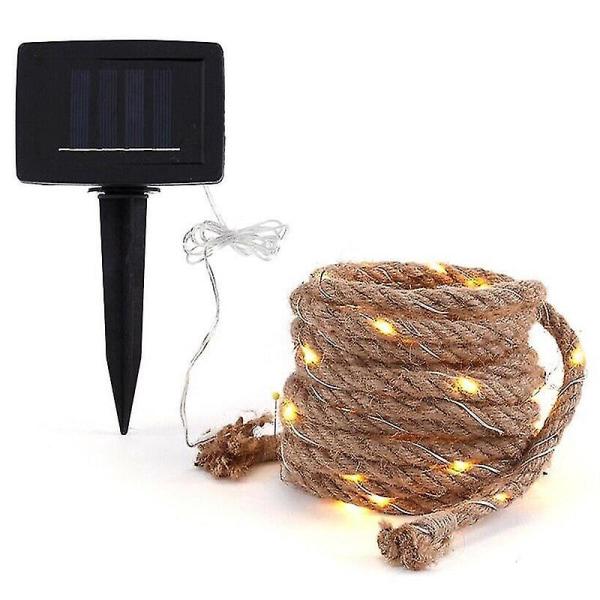 Zewnętrzna solarna girlanda świetlna w stylu vintage do patio i ogrodu, 10 m, 200 LED