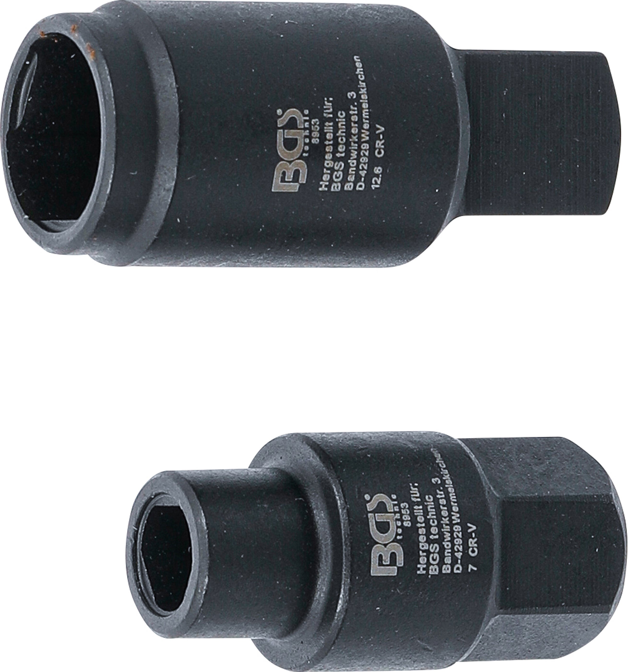 BGS Nasadki do pomp wtryskowych Bosch, trójkątne 7 / 12,6 mm - 8953