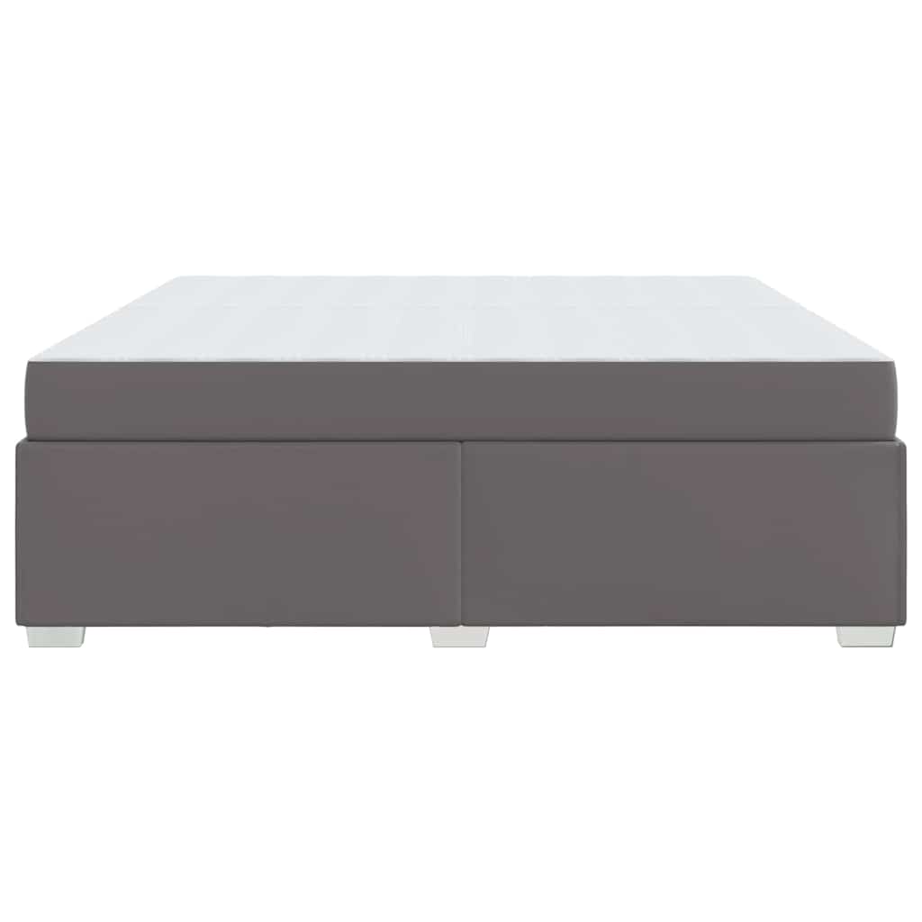 Cadre de lit gris en PVC pour la chambre, 200 × 200 cm - 6