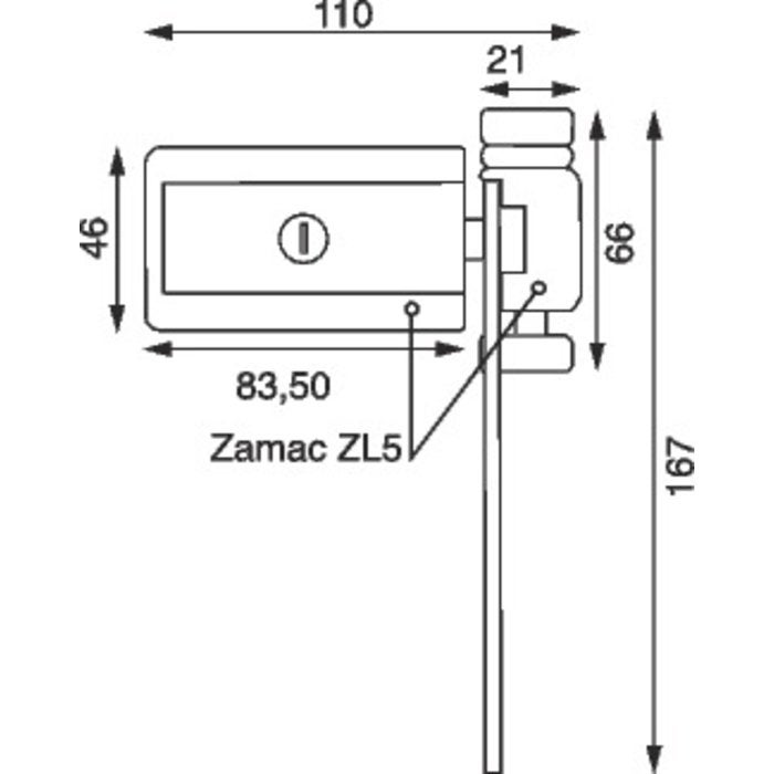 Entrebâilleur BLOCK'AIR haute sécurité à 7 paillettes blanc - SOCONA - TR6S - 2