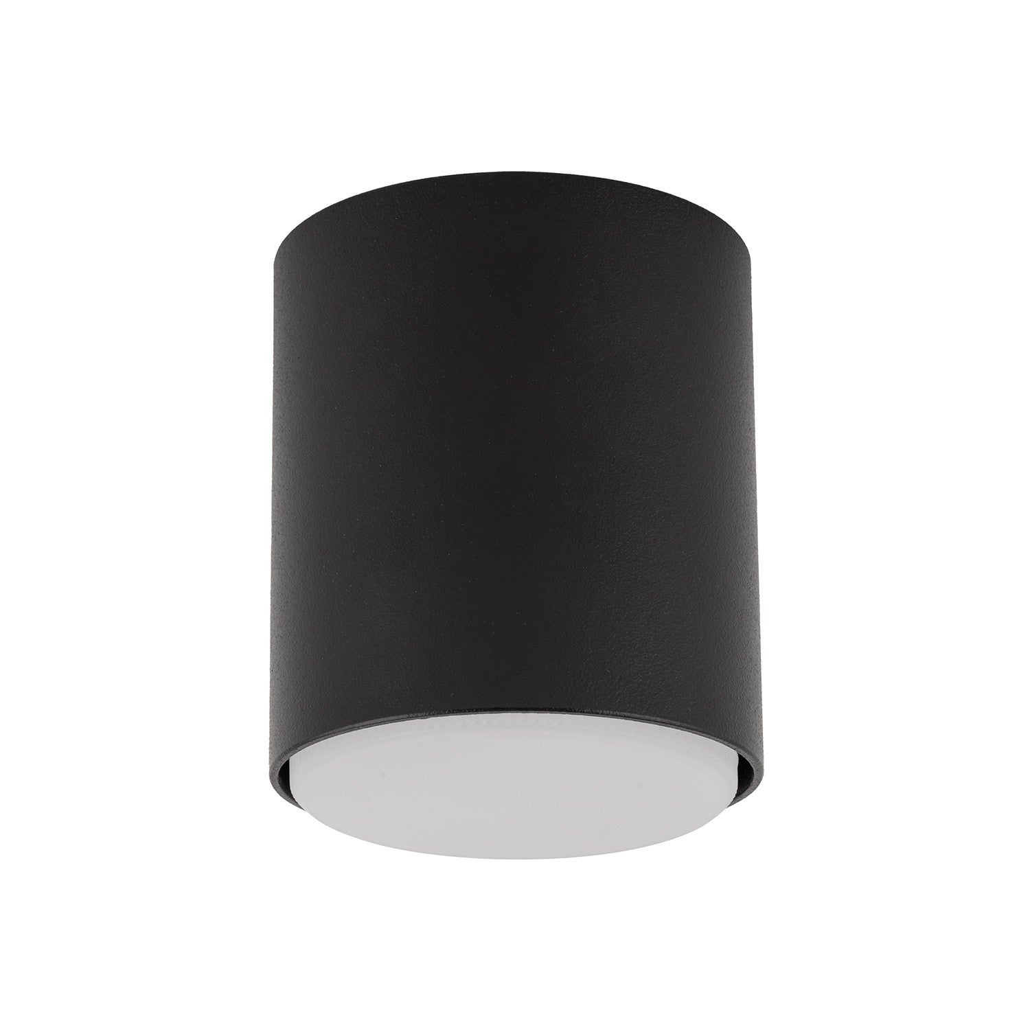 Reflektor sufitowy spot natynkowy Tubo okrągły czarny 1xGX53x12W wym: 9,5 x 8 x 8 cm metal SIGMA