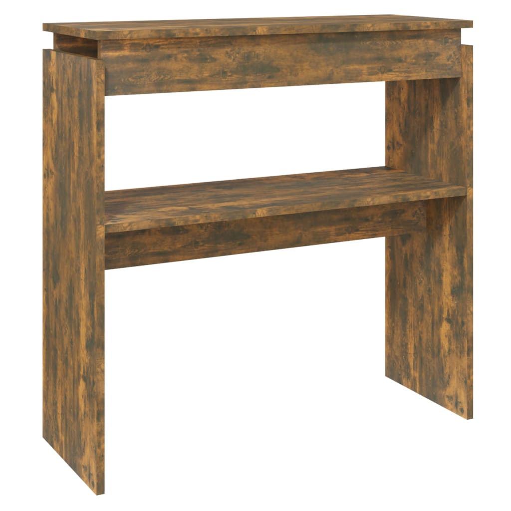 Maison Exclusive - Tavolino Consolle Rovere Fumo 80x30x80 cm in Legno Multistrato | Leroy Merlin