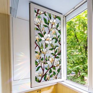 Pellicola Per Vetri Privacy - Pellicola Elettrostatica Opaca Anti UV Per Finestre Casa E Ufficio - Foto 2