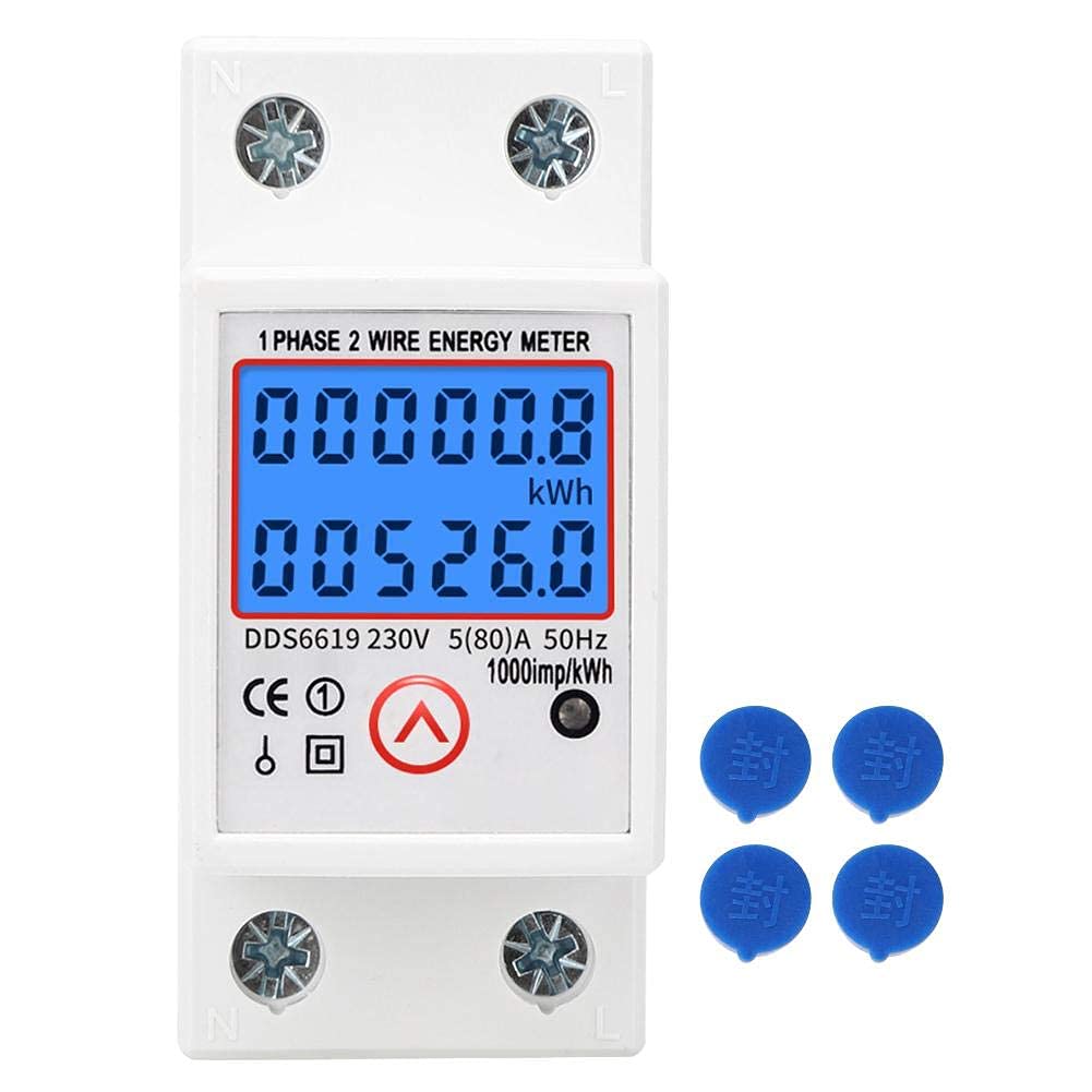 Sous-compteur électrique Monophasé 80A – Modulaire, 230V, 10kW, Neuf