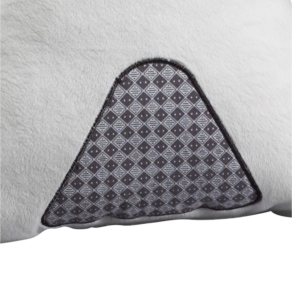 Coussin déco Tipi 27x22cm en polyester blanc - 3