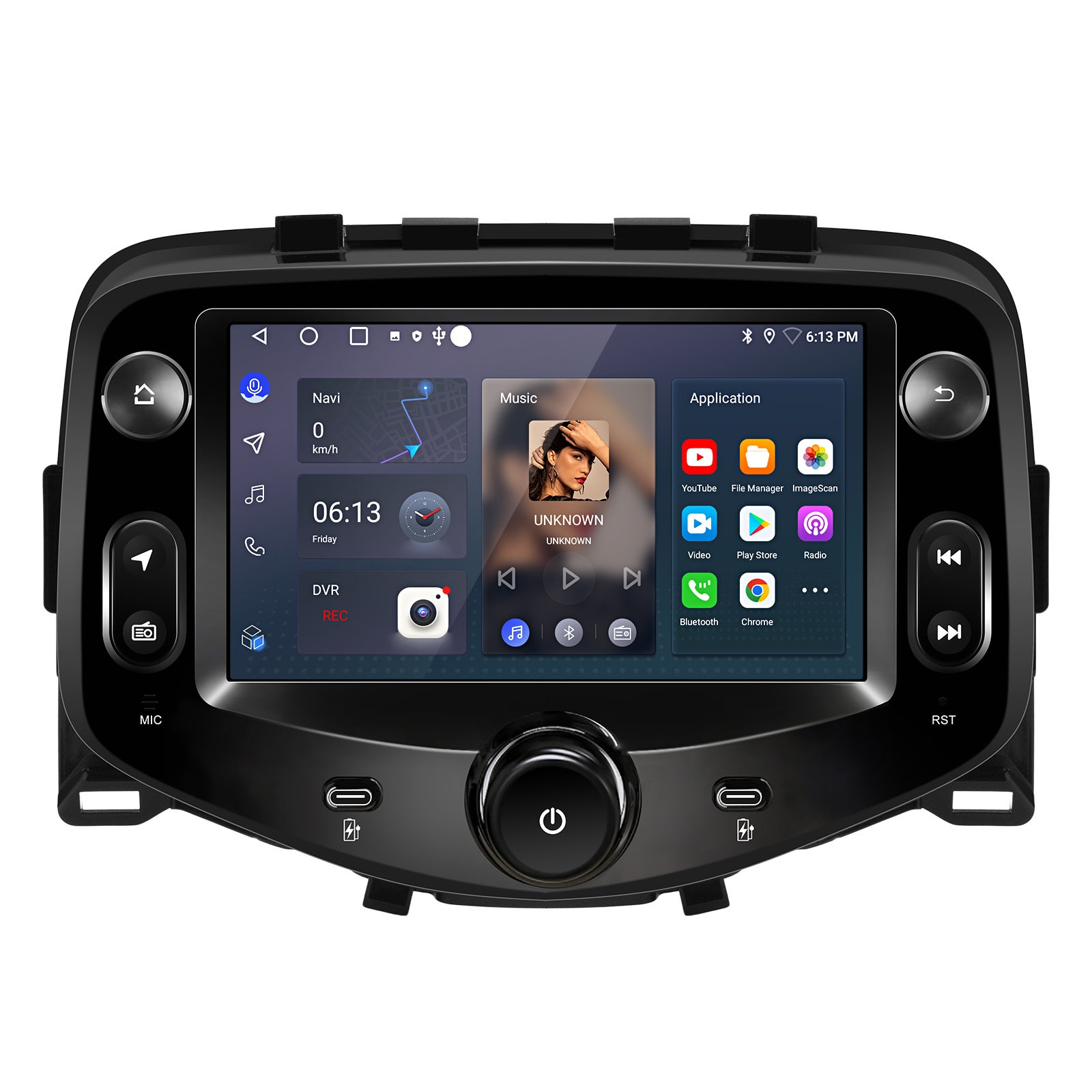 BOBOBH Autoradio Android 13 9″ Per Peugeot 108 E Toyota Aygo B40 (2014-2021) – CarPlay Wireless, DSP, Retrocamera AHD E Controllo Vocale